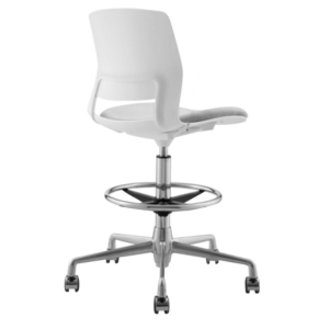 STOOL SNOUT CASTOR WHITE GREY SEATPAD side new 1