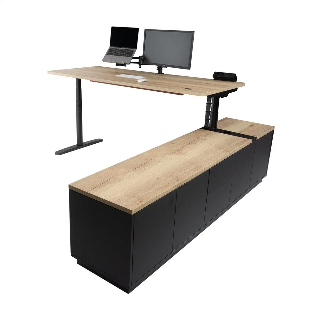 WORKWAYS Sit-Stand Adjustable Workstation