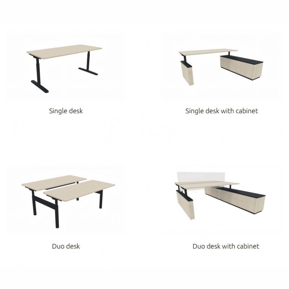 WORKWAYS Sit-Stand Adjustable Workstation